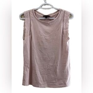 Women's Pink Lace Trim Top Banana Republic